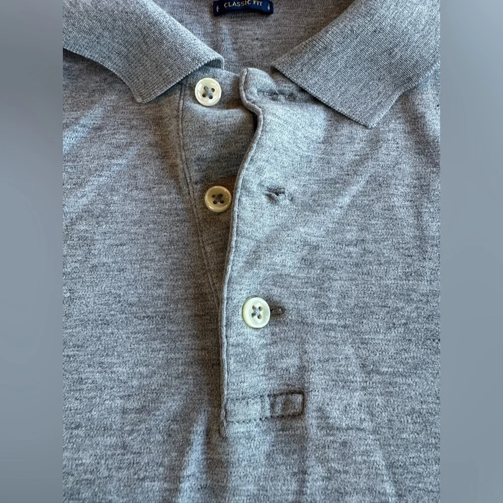 Polo by Ralph Lauren Gray Men's Classic Fit Shirt Size XL